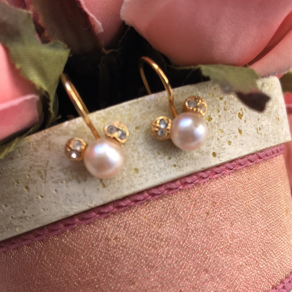 DISNEY Mickey Mouse Gold, Pearl and Gemstone Earrings - Picture 6 of 12